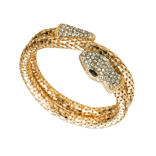 Bracciale snake wrap tono oro - tono,