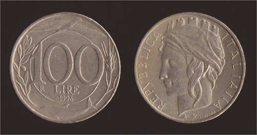 100 lire 1996 turrita italia - 100,