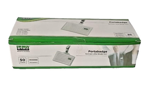 Porta badge pvc trasparente - badge,