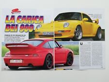 Clipping Ritaglio Articolo 1995 PORSCHE 911 GT2 vs TECHART 911 CT3 Confronto