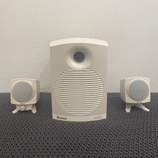 Boston Acoustics BA635 altoparlante computer sistema subwoofer alimentato set testato usato in ottime condizioni