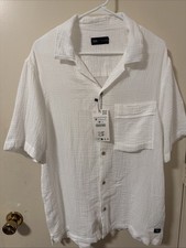 Zara Men's White Shirt M 100%
