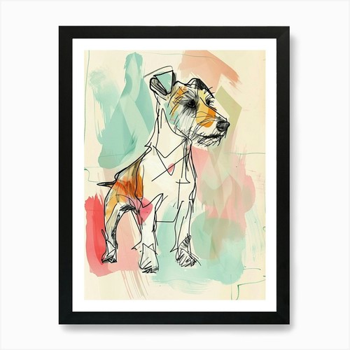 Quadro jack russel cane - jack,