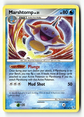 Pokemon card marshtomp normal - pokemon,