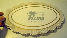 GROSSO LOTTO DI VELINE PER VASSOIO PASTICCERIA " CAFFE' ROMA " DI ALASSIO 1960ca
