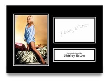 Shirley Eaton Signed A4 Photo