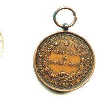 MEDAGLIA GARA DI Sciabola " SOCIETA' SPORTIVA C. COLOMBO" GENOVA 1891