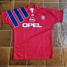 VINTAGE BAYERN MONACO 1991-1992 FOOTBALL SHIRT TRIKOT OPEL ADIDAS
