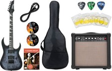 Chitarra elettrica Ibanez GRG121PAR-KBF Deep Dusk Burst Flat Starter Set custodia combinata