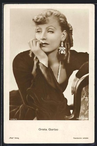 Cartolina attrice greta garbo - greta,