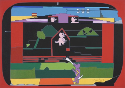 Ugo nespolo serigrafia - ugo,