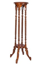 Tavolo fiori colonna mogano