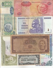 Banconote Del Mondo, Lotto Di