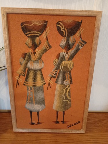 Quadro vintage sand art - quadro,