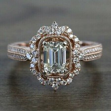14K Rosa Placcato Oro 2.5ct