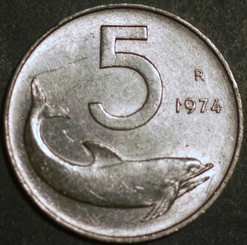 Italy lire 1974 92 - 1974, km# 92