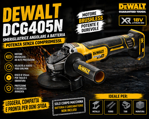Dewalt dcg405n smerigliatrice - dewalt,
