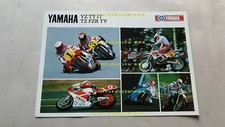 Yamaha Competition modelli moto Corsa TZ YZ 1988 depliant originale brochure