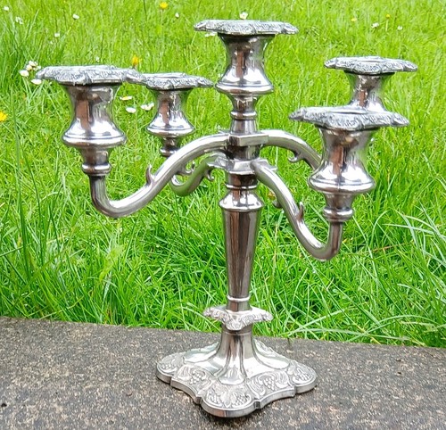 Candelabro vintage placcato