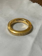 Anello Versace Greca oro uomo