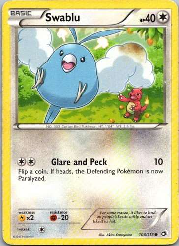 Swablu 103 113 common - swablu,