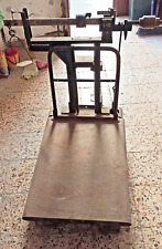 ANTICA BILANCIA DA TERRA STADERA BASCULA ORIGINALE VINTAGE FERRO 50 kg