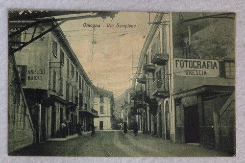 Postcard verbania omegna - postcard,