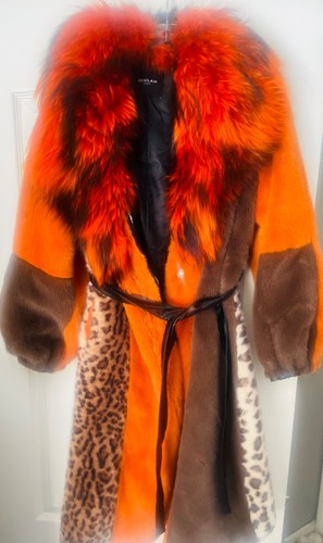 Cappotto pelliccia arancione - , e