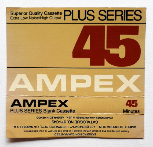 Copertina inlay ampex plus - copertina,
