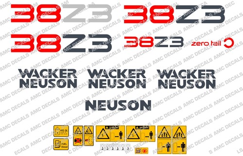 Neuson 38z3 set adesivi decal - neuson,