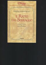 Il ratto dal serraglio Opera Lirica Libretto I grandi de L'Opera De Agostini