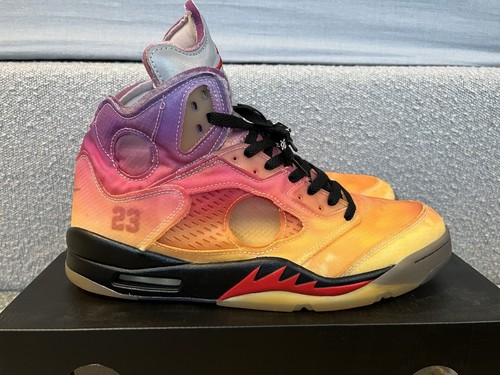 Air jordan off white sail - 5, off-white