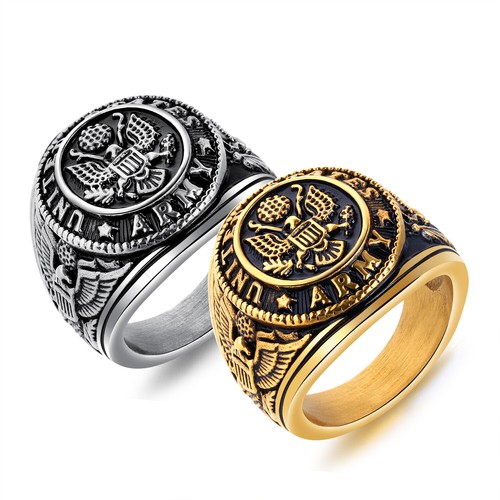 Anello vintage america eagle - anello,