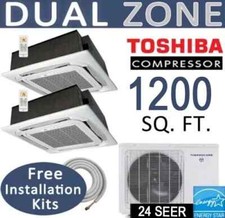 24000 BTU Dual Zone Ductless