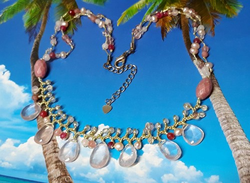 Collana collare pizzo - collana,
