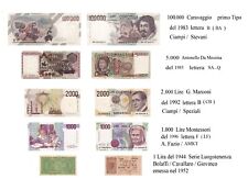 100000  5000 2000 1000  1 LIRE