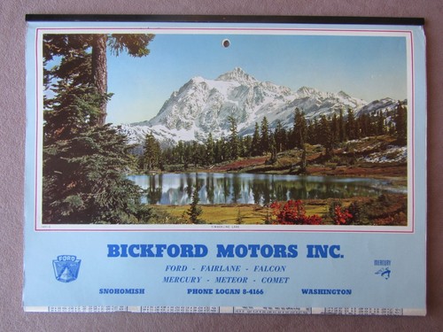 Calendario 1963 bickford - calendario,
