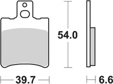 SBS Brake Pads Front For MBK
