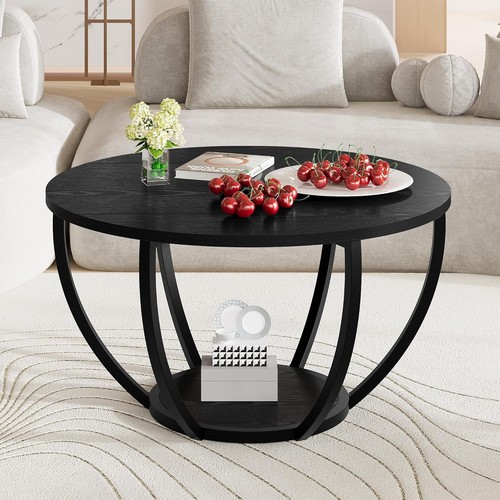 Round coffee table - coffee, table,wooden