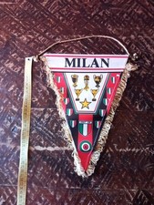 MILAN  GAGLIARDETTO VECCHIO VINTAGE PENNANT NO RIVISTA MAGLIA CALCIO