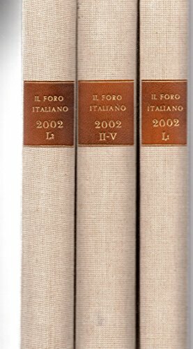 Foro italiano vol i - il,