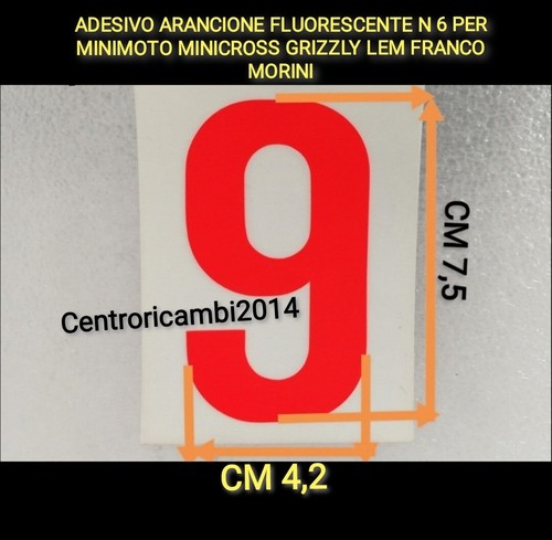 Adesivo arancione fluorescente - adesivo,