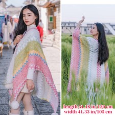 Poncho donna etnico mantello