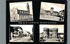 Mantova Rivarolo Mantovano vedutine  F. Grande  spedita
