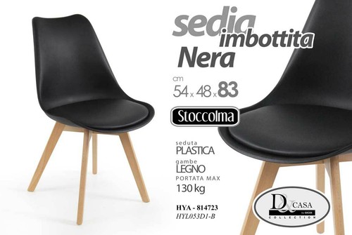 Sedia stoccolma plastica - sedia, in