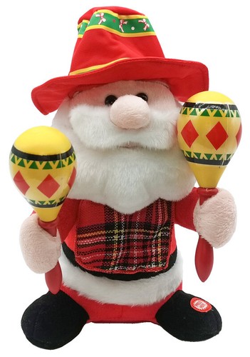 Babbo natale con - maracas,