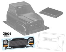 TEAMC RACING Truck solo cab - Passo 313mm RC Scaler Body 1/10 Axial Traxxas MST