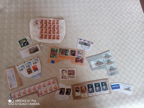 Stock francobolli esteri usati - stock,