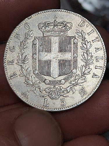 Moneta lire 1871 - moneta,