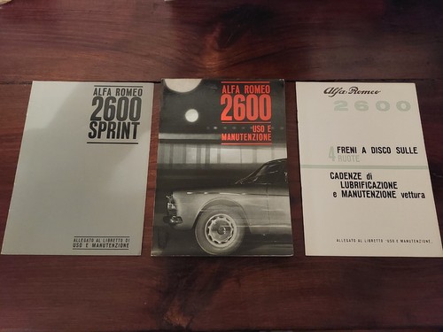 Alfa romeo 2600 libretto uso - alfa,